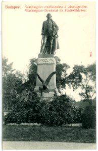 07988-Budapest-1906-Washington - Denkmal im Stadtwäldchen-Brück & Sohn Kunstverlag