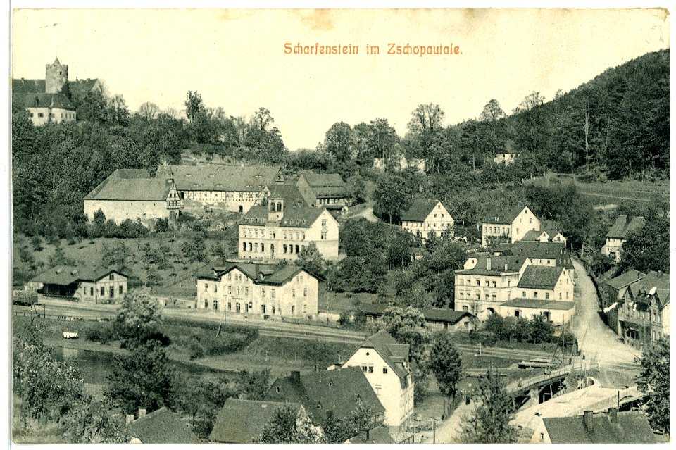 08566-Scharfenstein-1907-Stadt und Schloß-Brück & Sohn Kunstverlag