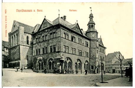 09294-Nordhausen-1907-Rathaus-Brück & Sohn Kunstverlag