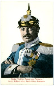08506-Dresden-1907-König Friedrich August von Sachsen in Uniform-Brück & Sohn Kunstverlag