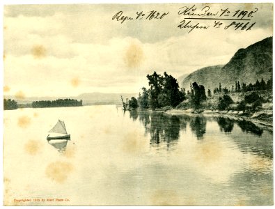 08461-Oregon-1906-Evening on the Columbia River-Brück & Sohn Kunstverlag