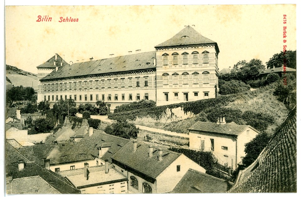 08476-Bilin-1907-Schloß-Brück & Sohn Kunstverlag