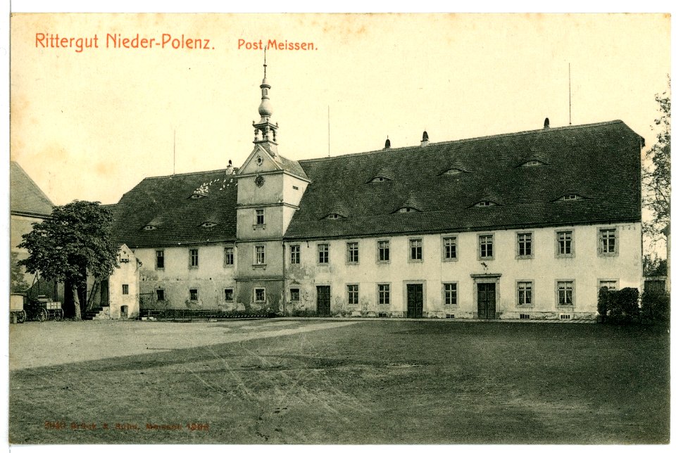 08040-Polenz-1906-Rittergut Niederpolenz-Brück & Sohn Kunstverlag