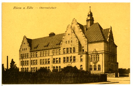 09335-Riesa-1907-Realgymnasium-Brück & Sohn Kunstverlag