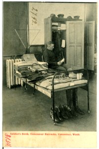 08134-Vancouver, Wash.-1906-Soldier`s Bunk, Vancouver Barracks-Brück & Sohn Kunstverlag