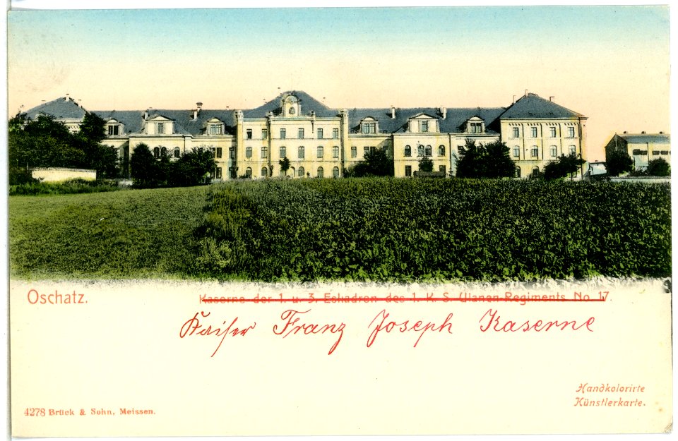 04278-Oschatz-1903-Kaiser Franz Joseph Kaserne-Brück & Sohn Kunstverlag