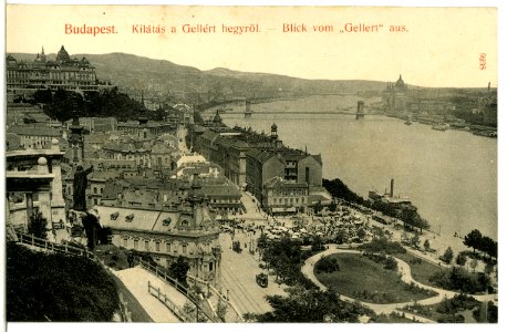 09238-Budapest-1907-Blick vom Gellert aus-Brück & Sohn Kunstverlag