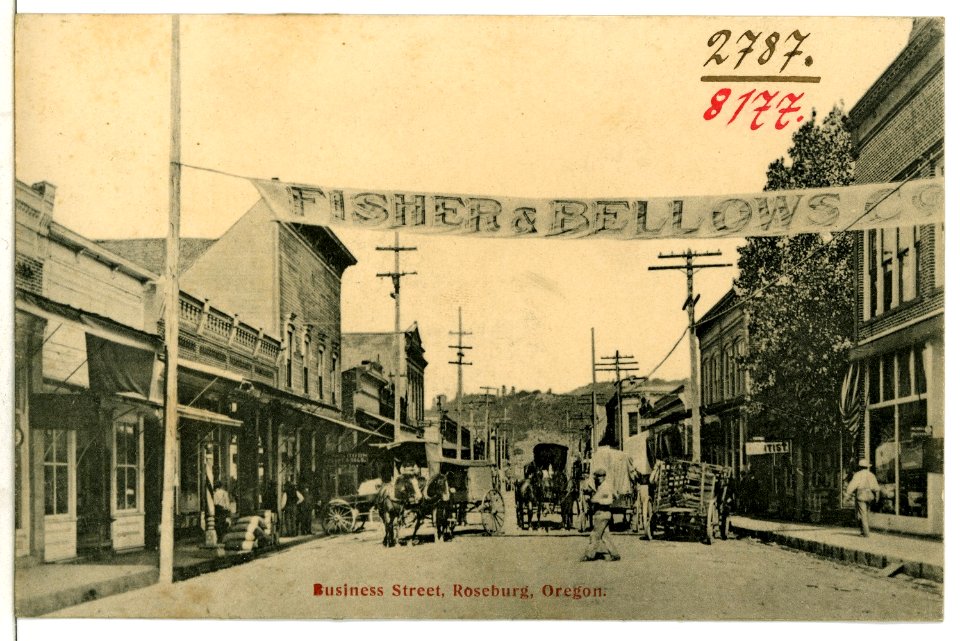 08177-Roseburg, Ore.-1906-Business Street-Brück & Sohn Kunstverlag