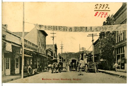 08177-Roseburg, Ore.-1906-Business Street-Brück & Sohn Kunstverlag