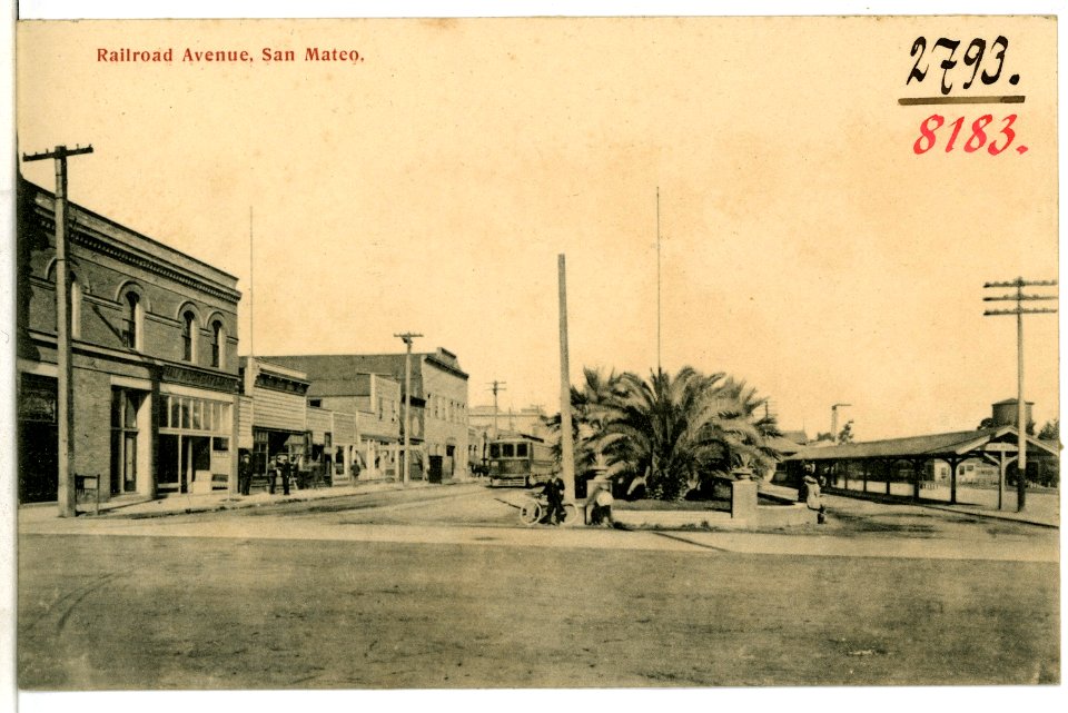 08183-San Mateo-1906-Railroad Avenue-Brück & Sohn Kunstverlag