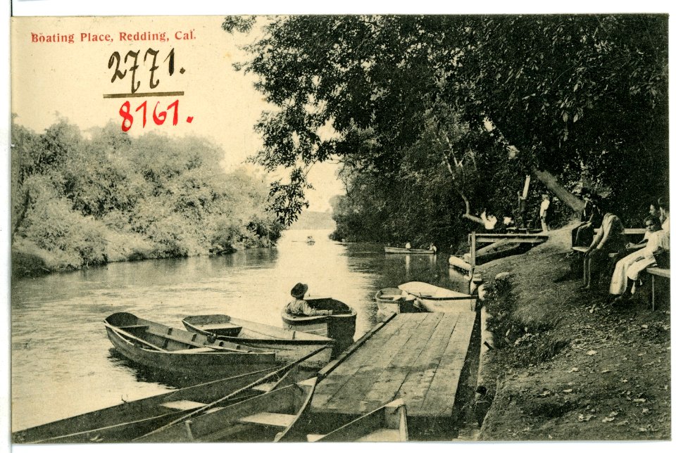 08161-Redding, Cal.-1906-Boating Place-Brück & Sohn Kunstverlag