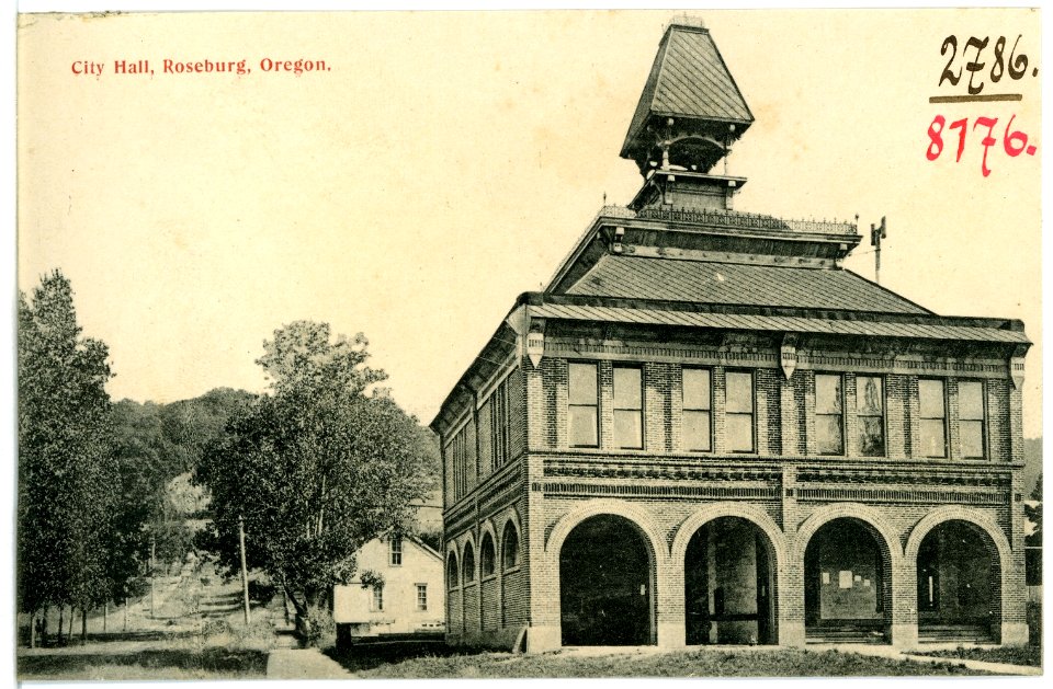 08176-Roseburg, Ore.-1906-City Hall-Brück & Sohn Kunstverlag