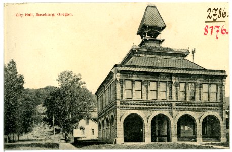 08176-Roseburg, Ore.-1906-City Hall-Brück & Sohn Kunstverlag