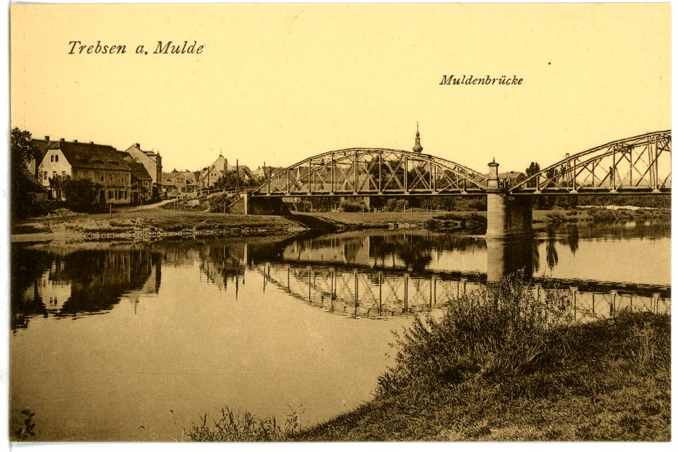 08072-Trebsen-1906-Brücke an der Mulde-Brück & Sohn Kunstverlag