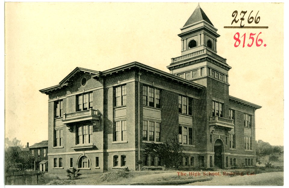 08156-Redding, Cal.-1906-The High School-Brück & Sohn Kunstverlag