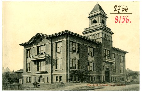 08156-Redding, Cal.-1906-The High School-Brück & Sohn Kunstverlag