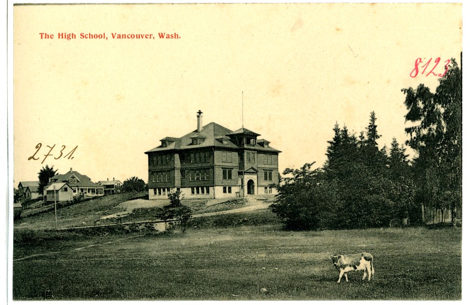 08123-Vancouver, Wash.-1906-The High School-Brück & Sohn Kunstverlag