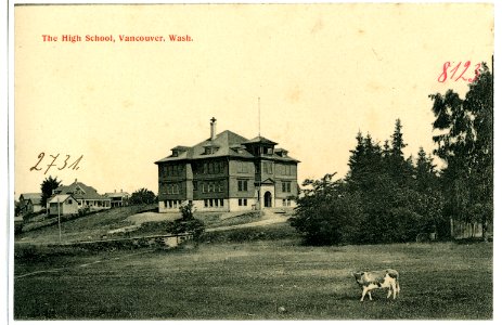 08123-Vancouver, Wash.-1906-The High School-Brück & Sohn Kunstverlag
