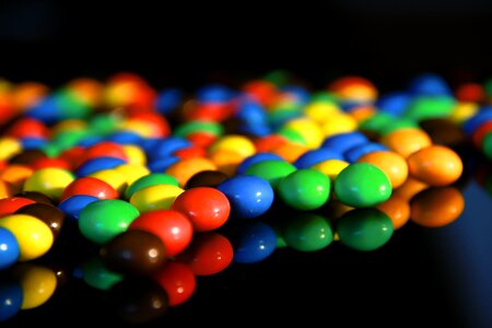Eat colorful dessert
