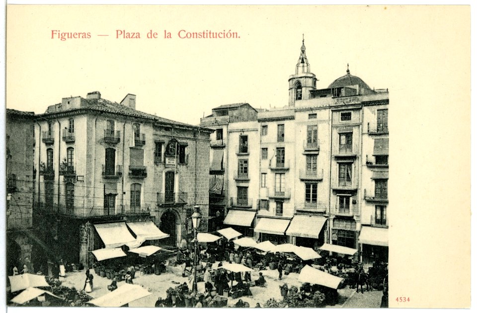 04534-Figueras-1903-Plaza del la Constututicon-Brück & Sohn Kunstverlag