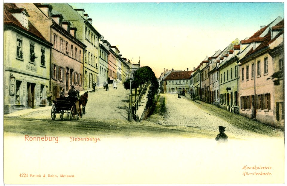 04224-Ronneburg-1903-Siebenberge mit Pferdewagen-Brück & Sohn Kunstverlag