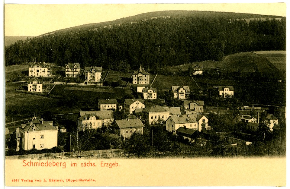 04361-Schmiedeberg-1903-Blick auf Schmiedeberg-Brück & Sohn Kunstverlag