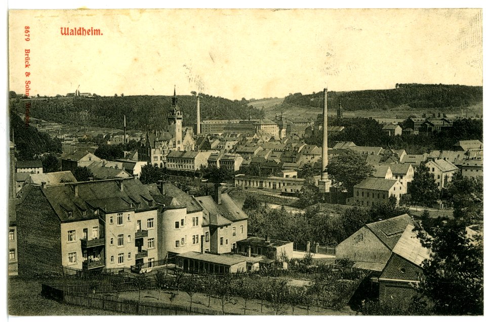 08679-Waldheim-1907-Blick auf Waldheim-Brück & Sohn Kunstverlag