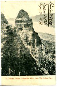 08381-Oregon-1906-St. Peters Dome Columbia River, near The Dalles-Brück & Sohn Kunstverlag
