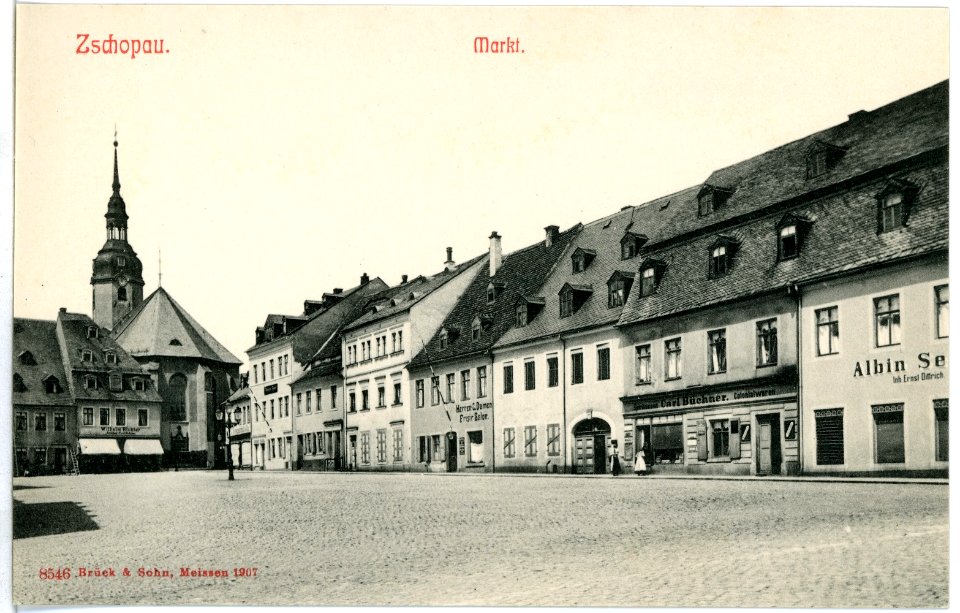 08546-Zschopau-1907-Markt-Brück & Sohn Kunstverlag