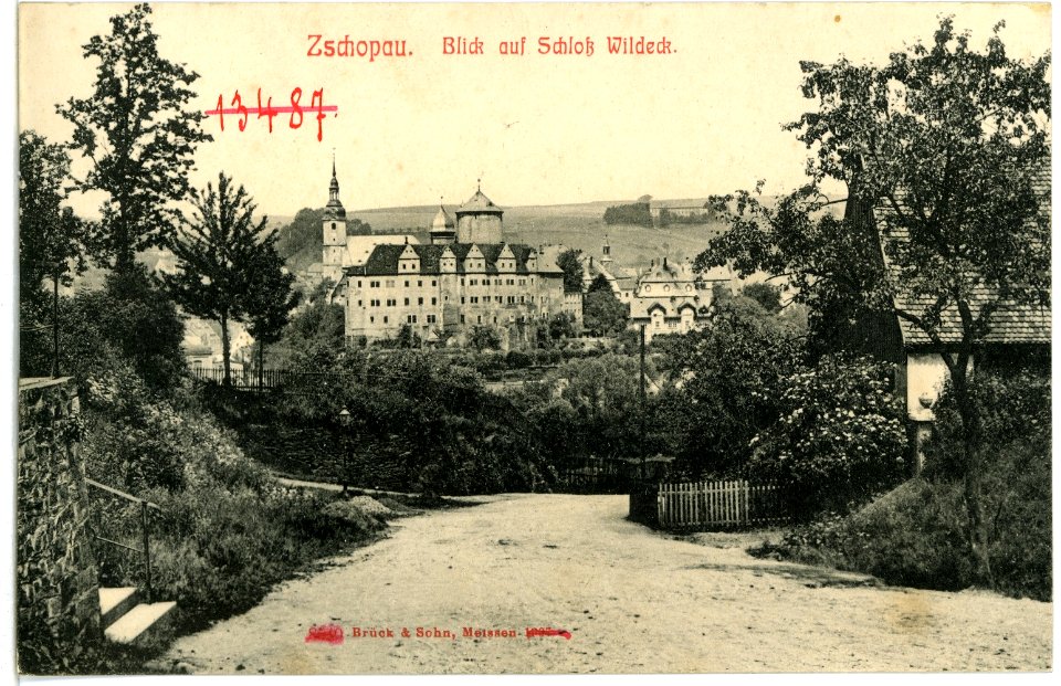 08540-Zschopau-1907-Schloß Wildeck-Brück & Sohn Kunstverlag