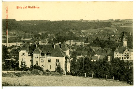 08684-Waldheim-1907-Blick auf Waldheim-Brück & Sohn Kunstverlag