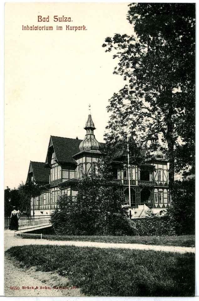 08650-Bad Sulza-1907-Inhalatorium im Kurpark-Brück & Sohn Kunstverlag