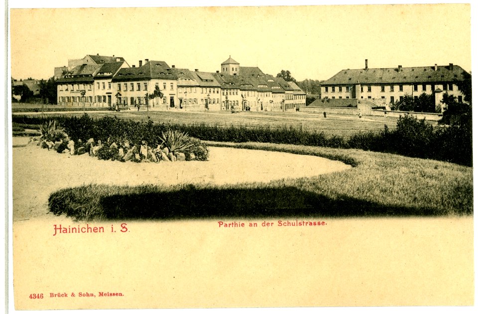 04346-Hainichen-1903-An der Schulstraße-Brück & Sohn Kunstverlag