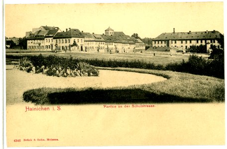 04346-Hainichen-1903-An der Schulstraße-Brück & Sohn Kunstverlag