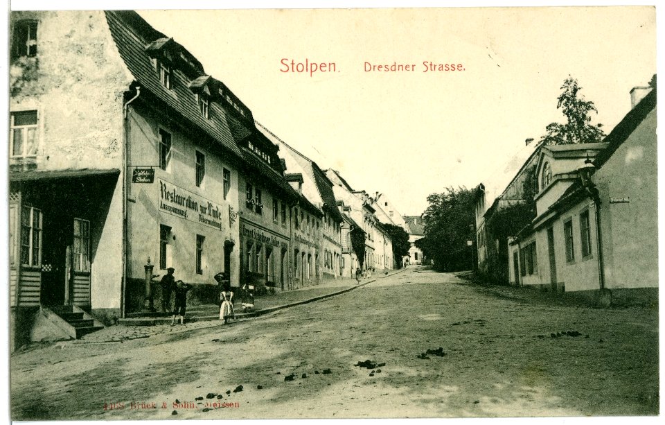 04468-Stolpen-1903-Dresdner Straße-Brück & Sohn Kunstverlag