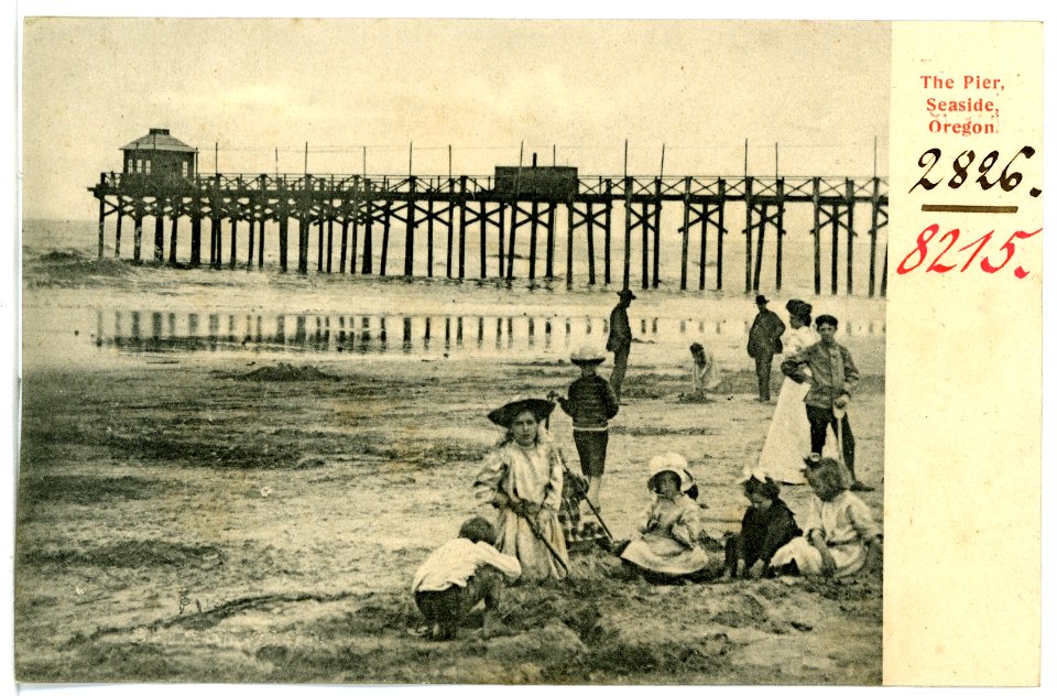 08215-Seaside, Ore.-1906-The Pier-Brück & Sohn Kunstverlag