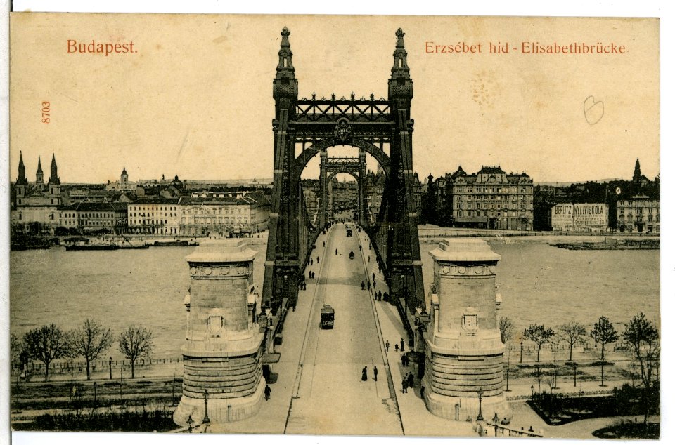 08703-Budapest-1907-Elisabethbrücke-Brück & Sohn Kunstverlag