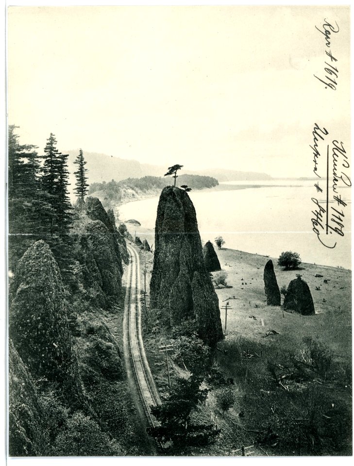 08460-Oregon-1906-Pillars of Hercules, Columbia River, Oregon-Brück & Sohn Kunstverlag