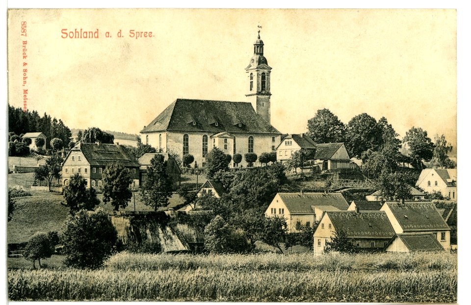08587-Sohland-1907-Kirche und Ort-Brück & Sohn Kunstverlag