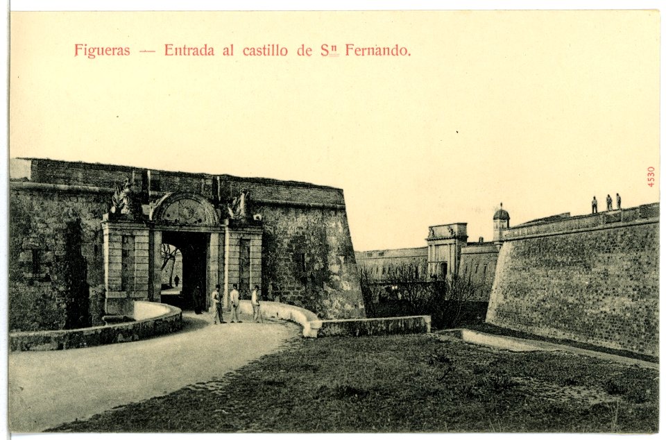 04530-Figueras-1903-Entrada al castillo de San Fernando-Brück & Sohn Kunstverlag