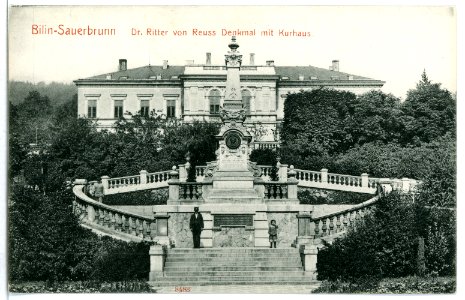 08483-Bilin-1907-Sauerbrunn Dr. Ritter von Reuß Denkmal-Brück & Sohn Kunstverlag