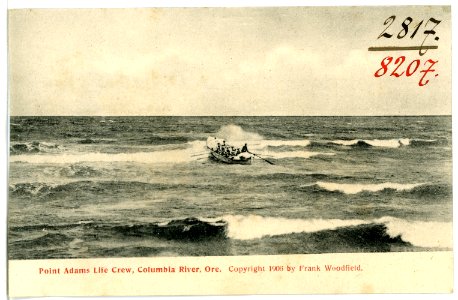08207-Columbia River-1906-Point Adams Life Crew, Columbia River, Oregon-Brück & Sohn Kunstverlag