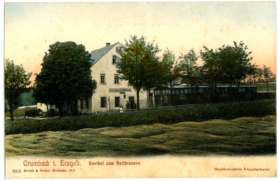 08620-Grumbach-1907-Gasthaus Heilbrunnen-Brück & Sohn Kunstverlag