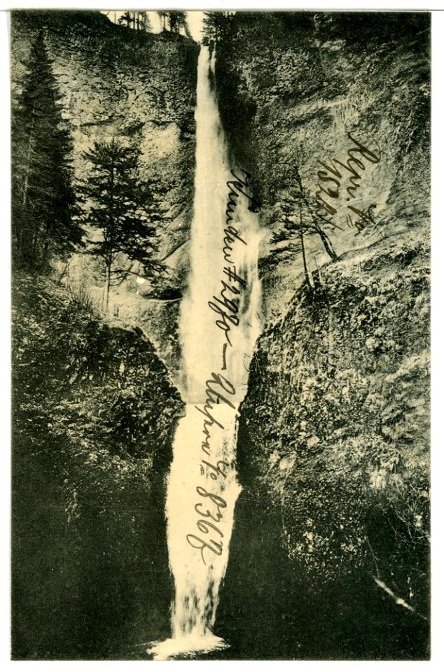08367-Oregon-1906-Multnomah Falls, near The Dalles-Brück & Sohn Kunstverlag