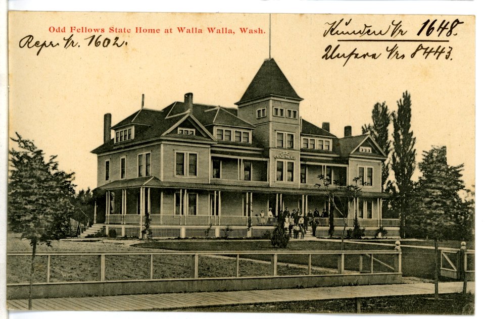 08443-Walla Walla-1906-Odd Fellows State Home at Walla Walla-Brück & Sohn Kunstverlag