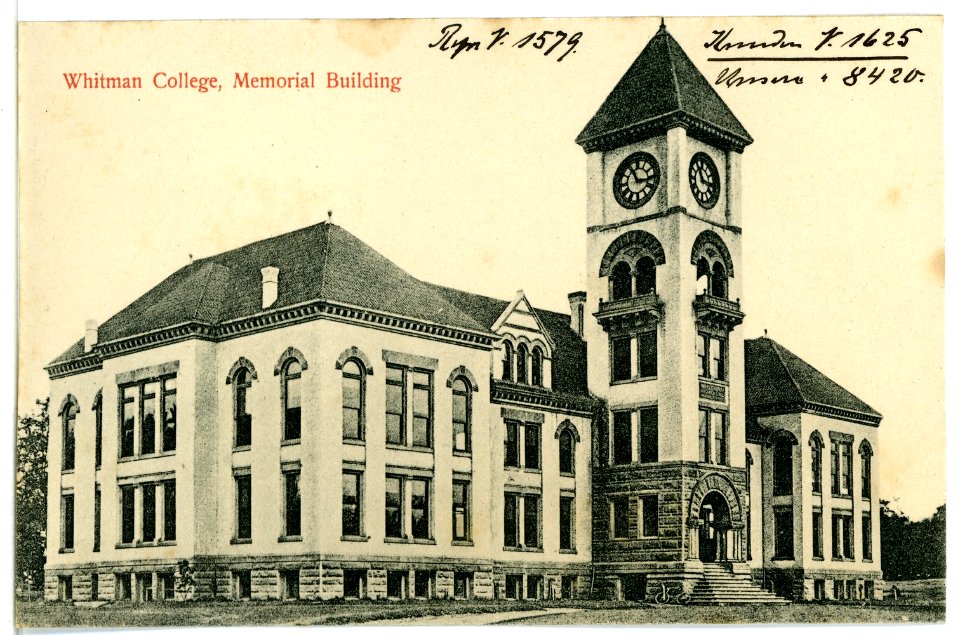 08420-Walla Walla-1906-Whitman College, Memorial Building-Brück & Sohn Kunstverlag