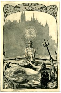 08676-Meißen-1907-Ruderklub Neptun Jubelfeier-Brück & Sohn Kunstverlag