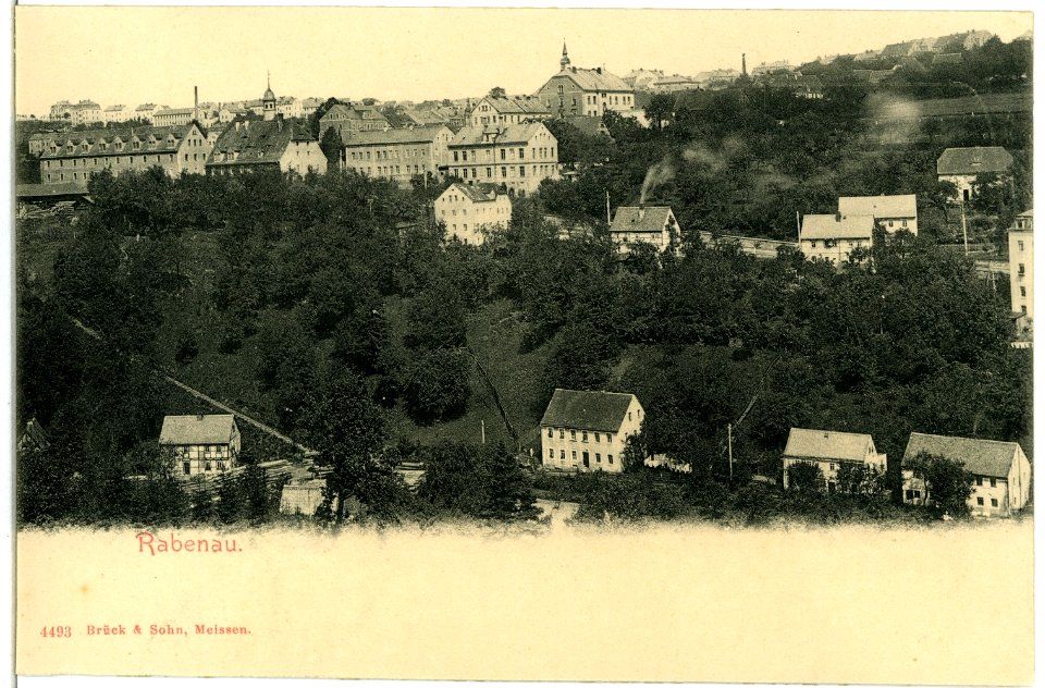 04493-Rabenau-1903-Blick zur Stadt-Brück & Sohn Kunstverlag