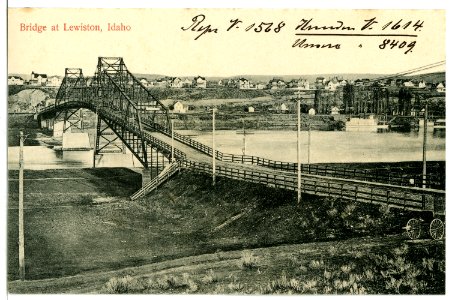08409-Lewiston, Idaho-1906-Bridge at Lewiston-Brück & Sohn Kunstverlag photo