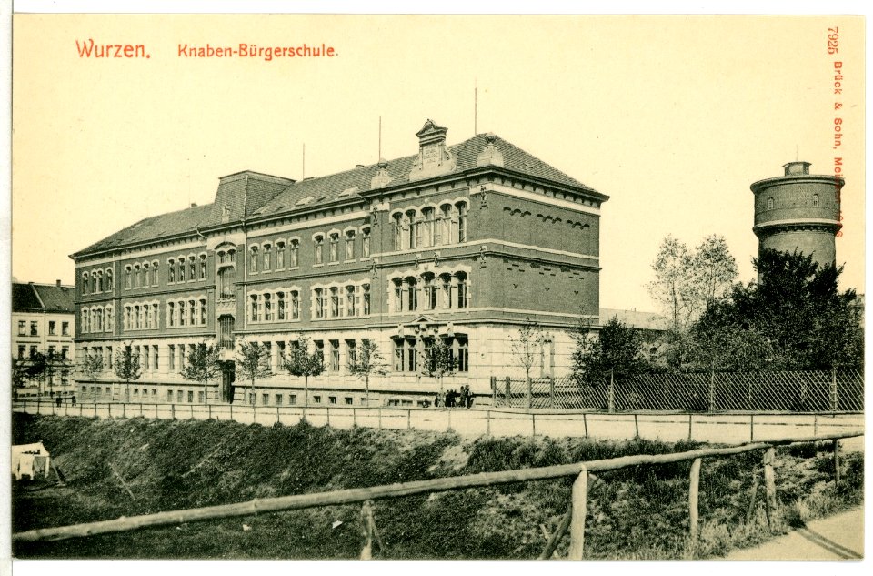 07925-Wurzen-1906-Knabenbürgerschule-Brück & Sohn Kunstverlag
